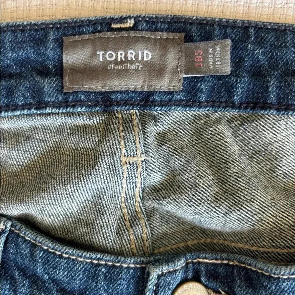 Torrid feel the fit jeans 18S 5 button fly raw hem staple capsule fall Ankle - Picture 3 of 8